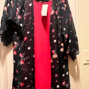 New 2 piece dress with overcoat